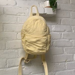 UO Pastel Yellow Mini Backpack